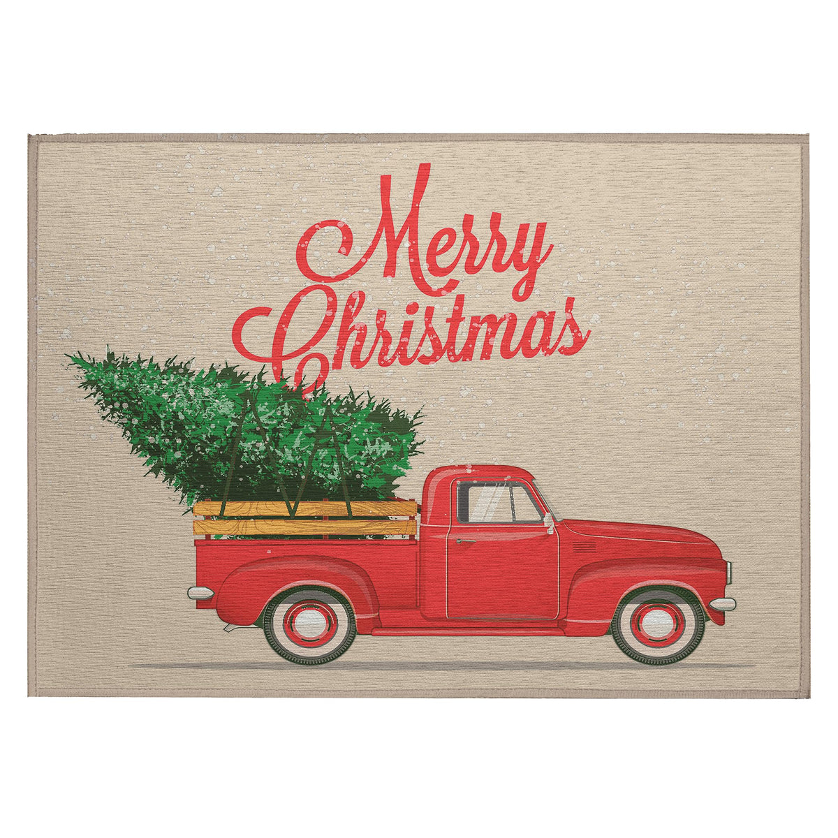 Addison Rugs Cozy Winter Acw34 Red 3' X 5' Indoor Outdoor Christmas, Holiday Area Rug, Easy Clean, Machine Washable, Non Shedding, Bedroom, Living Room, Dining Room, Kitchen, Patio Rug