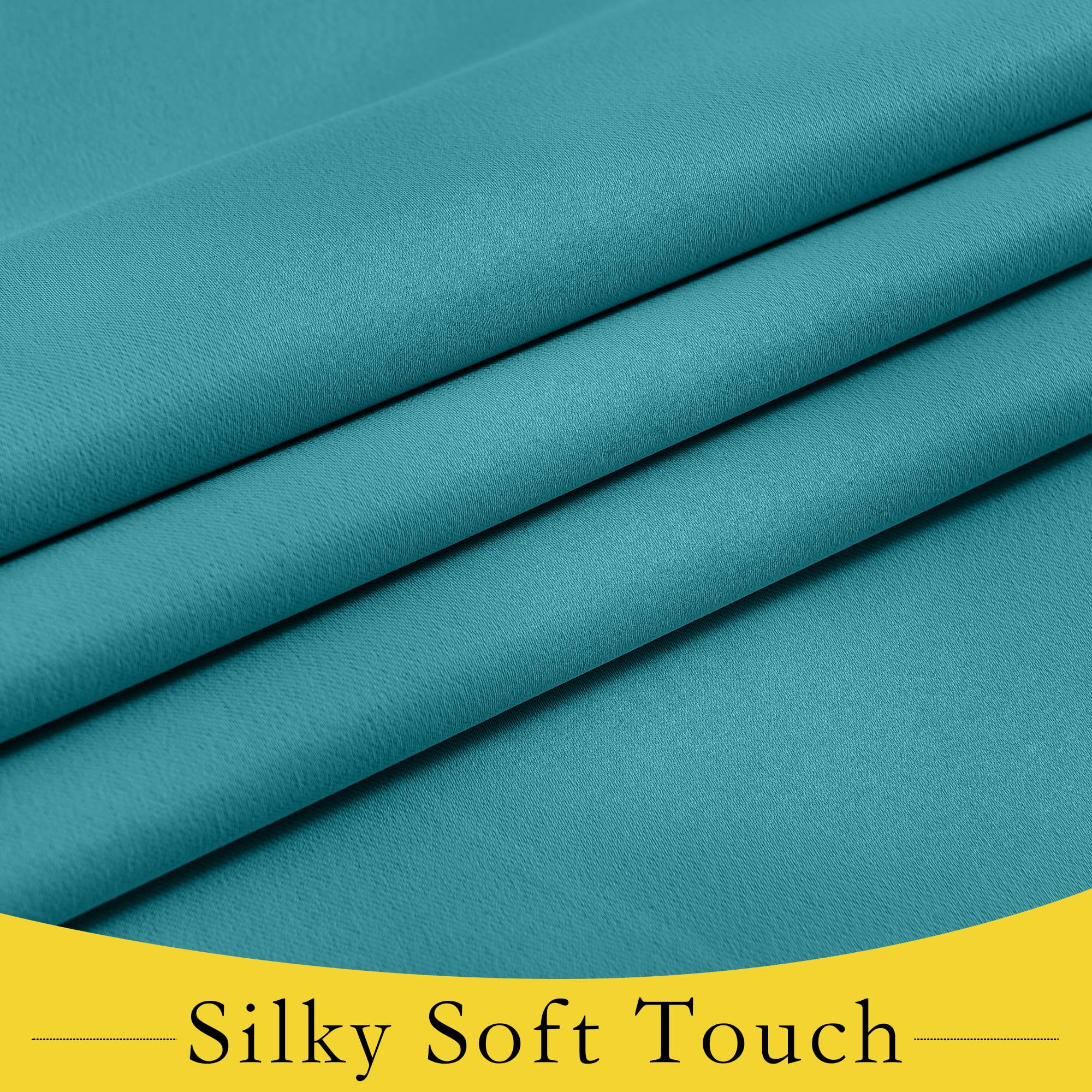 Nicetown Door Curtains For Door Window, Privacy Paper Blinds For Door Covering French Front Thermal Insulated Door Curtain Shade For Bathroom Living Room, 30 X 72 Inches Long, 1 Pc, Peacock Teal