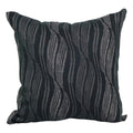 Blazing Needles Square Polyester Jacquard Throw Pillow, 17", Clove Onyx