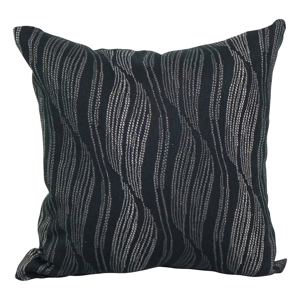 Blazing Needles Square Polyester Jacquard Throw Pillows, 17", Clove Onyx 4 Count