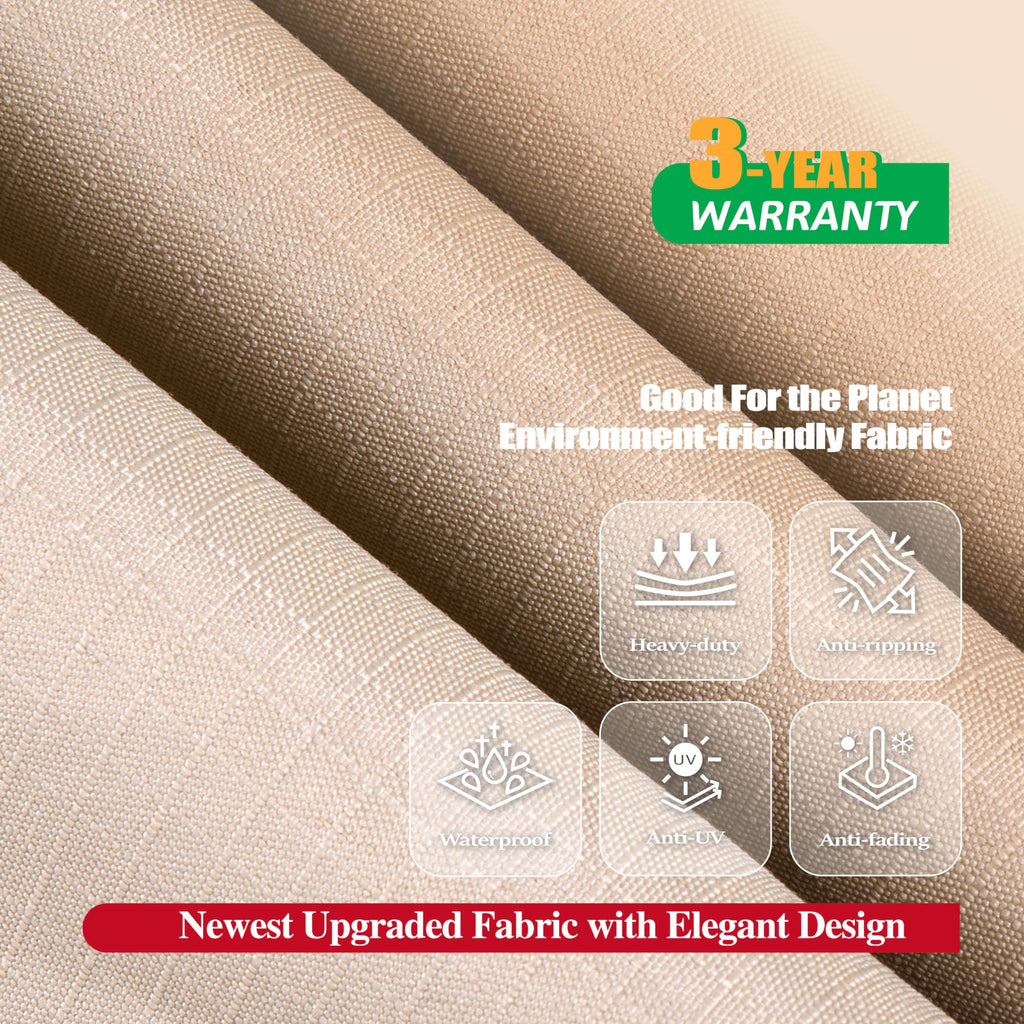 F&J Outdoors Waterproof Anti-Uv Heavy Duty 2 Seater Bench Cover Patio Loveseat Cover, 58''Wx35''Dx35''H