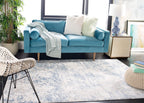 Safavieh Amelia Collection Area Rug - 9' Square, Grey & Blue, Modern Abstract Design, Non-Shedding & Easy Care, Ideal For High T