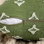 Miulee Set Of 2 Decorative Throw Pillow Covers Rhombic Jacquard Pillowcase Soft Square Cushion Case For Summer Couch Sofa Bed Bedroom Living Room, 20X20 Inch, Moss Green