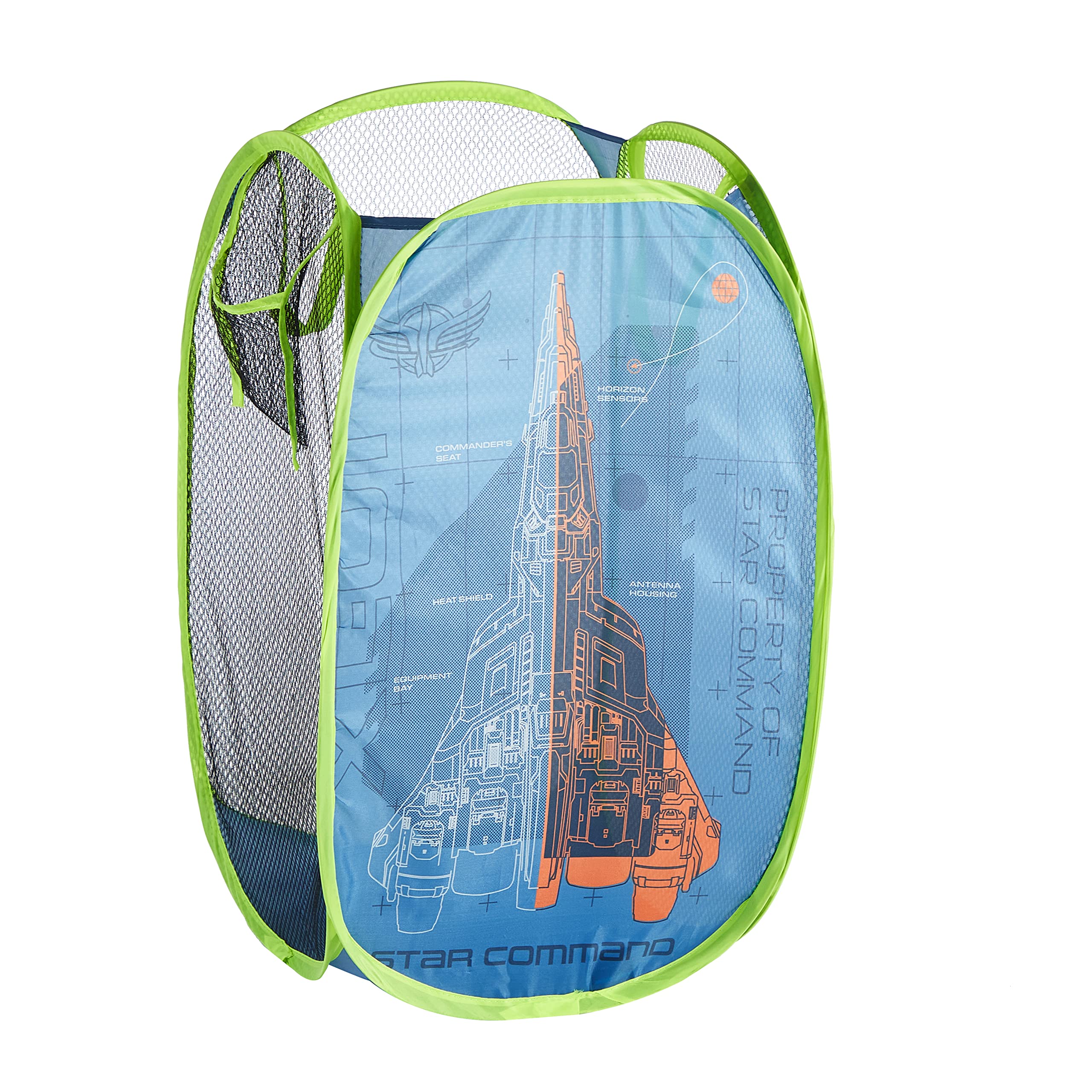 Idea Nuova Pixar Lightyear Pop Up Hamper with Durable Carry Handles, 21 H x 13.5 W X 13.5 L