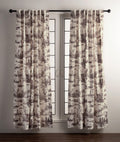 Maison D' Hermine 100% Cotton Curtain - 50'X84' Charcoal Decorative Curtain - Aesthetic Curtains For Farmhouse, Kitchen & Bedr