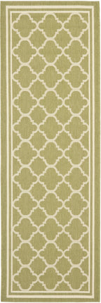 Safavieh Courtyard Collection 2'3' X 8' Green/Beige Cy6918 Trellis Indoor/ Outdoor Waterproof Easy Cleaning Patio Backyard Runner Rug