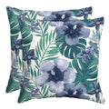 Arden Selections Outdoor Toss Pillow, Set Of 2, 16 X 16, Rain-Proof, Fade Resistant 16 X 16, Salome Tropical