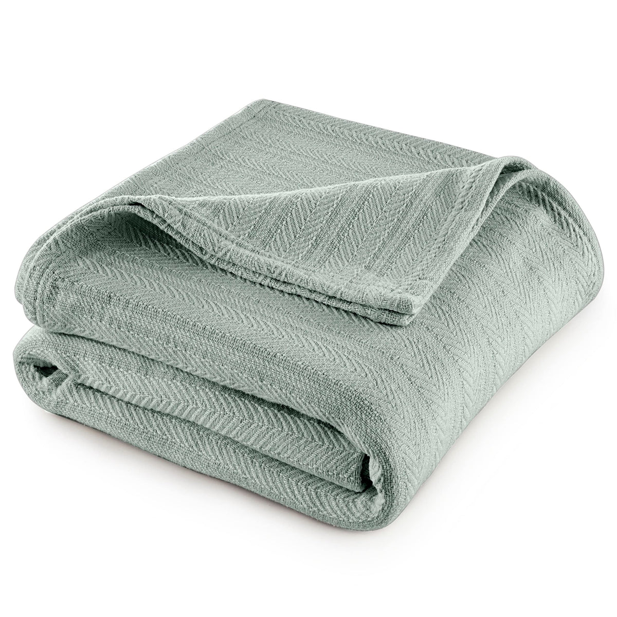 Vellux 100% Cotton Blanket - 360 Gsm Soft, Breathable, Cozy & Lightweight Thermal Blanket - All Season Queen Size Blanket Perfec