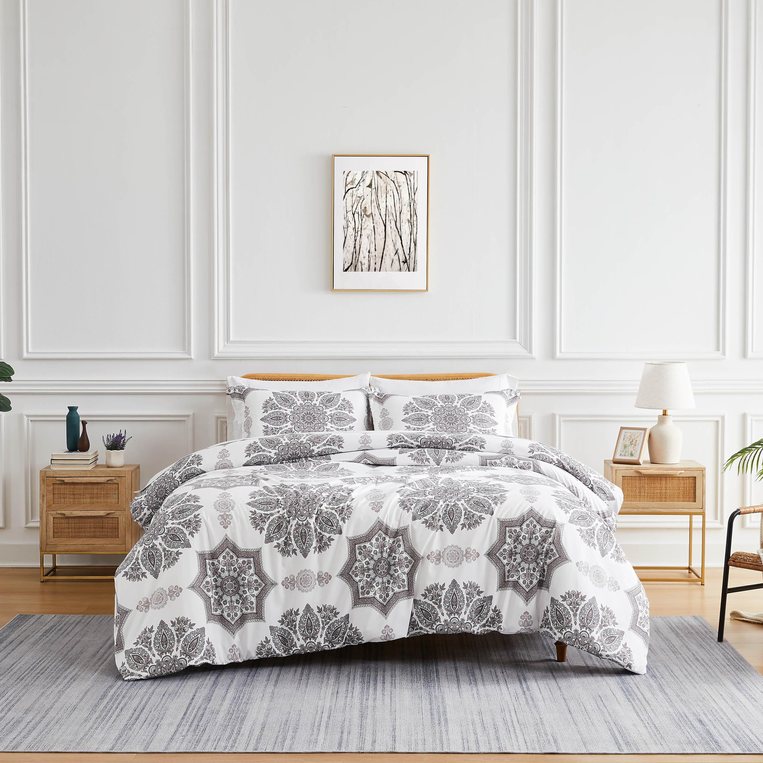 Southshore Fine Living, Inc. Oversized Comforter Bedding Set Down Alternative All-Season Warmth, Soft Cozy Farmhouse Bedspread 2