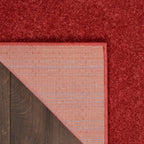 Nourison Essentials Solid Indoor/Outdoor Brick Red 2'2' X 16 Area Rug, Easy Cleaning, Non Shedding, Bed Room, Living Room, Dining Room, Deck, Patio, Backyard (2X16)