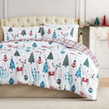 Southshore Fine Living, Inc. Cute Christmas Comforter King/Cal King With 2 Pillow Shams, Reversible Holiday Bedding Set, 2-Sided