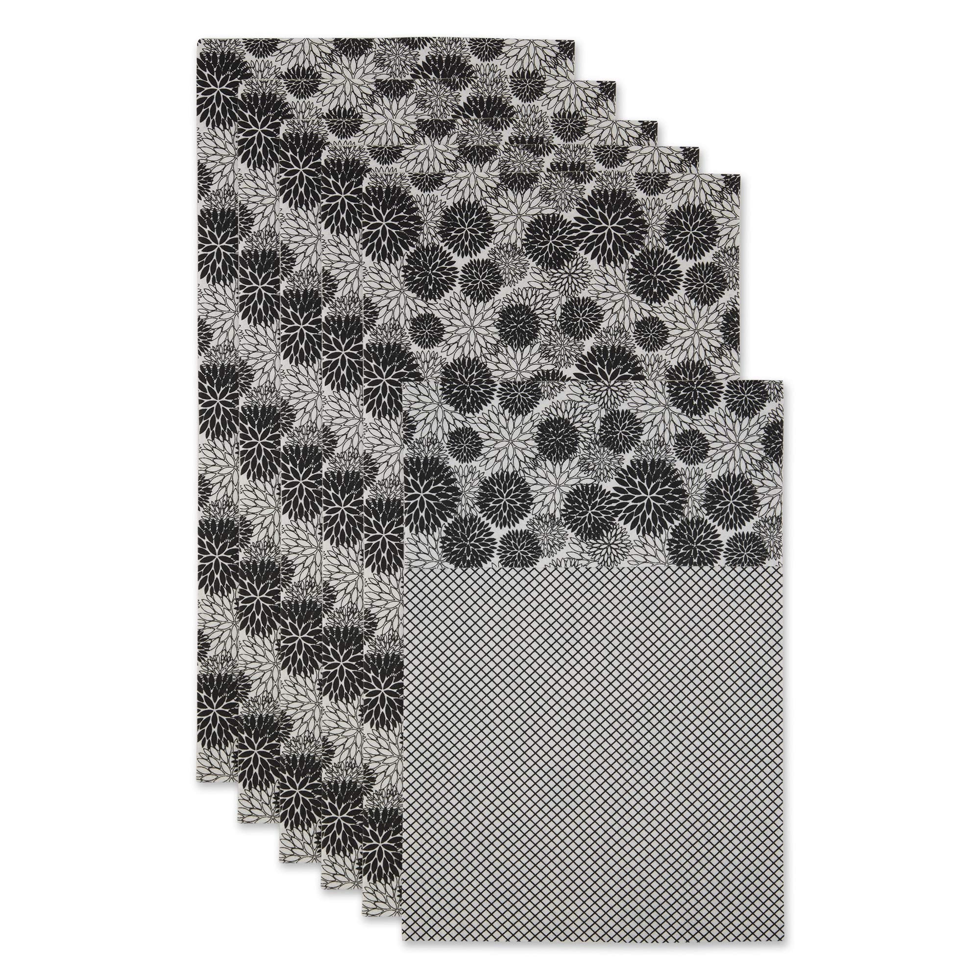 DII Fridge Liner Collection Non-Adhesive, Cut to Fit, 12x24, Black Dahlia, 6 Piece