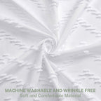 Stall Boho Shower Curtain White Tassel Woven Fabric Shower Curtain 54 X 72 Modern Farmhouse Textured Tufted Chevron Striped Mini