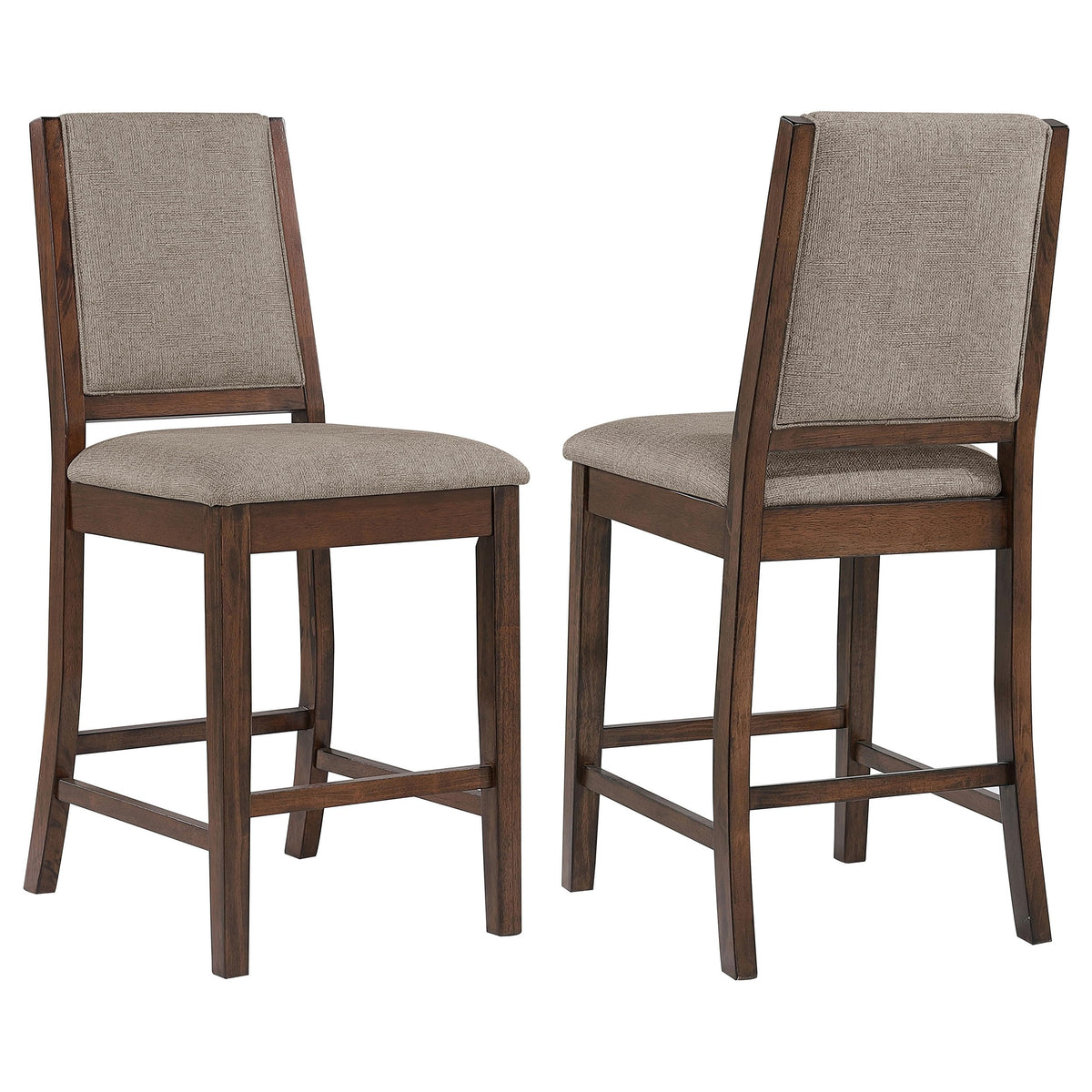 Coaster Home Furnishings Patterson Upholstered Counter Chair Mango Oak (Set of 2)