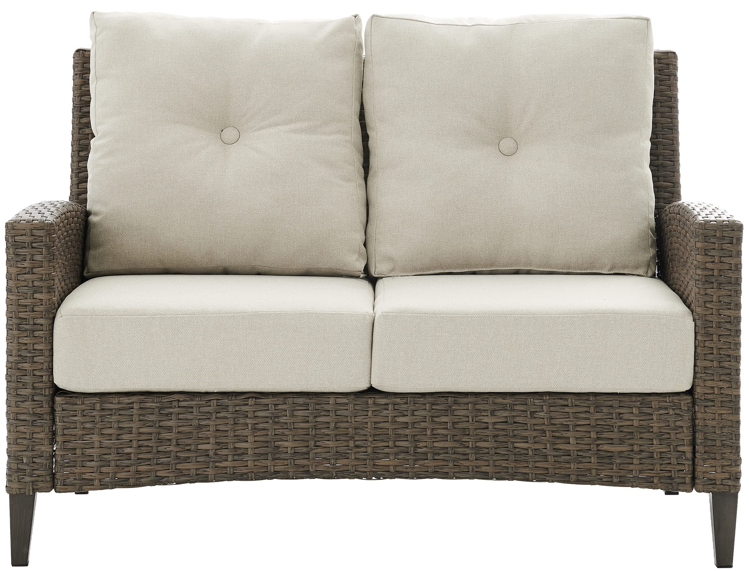 Crosley Furniture Rockport Wicker Outdoor Loveseat - Thumbnail 3
