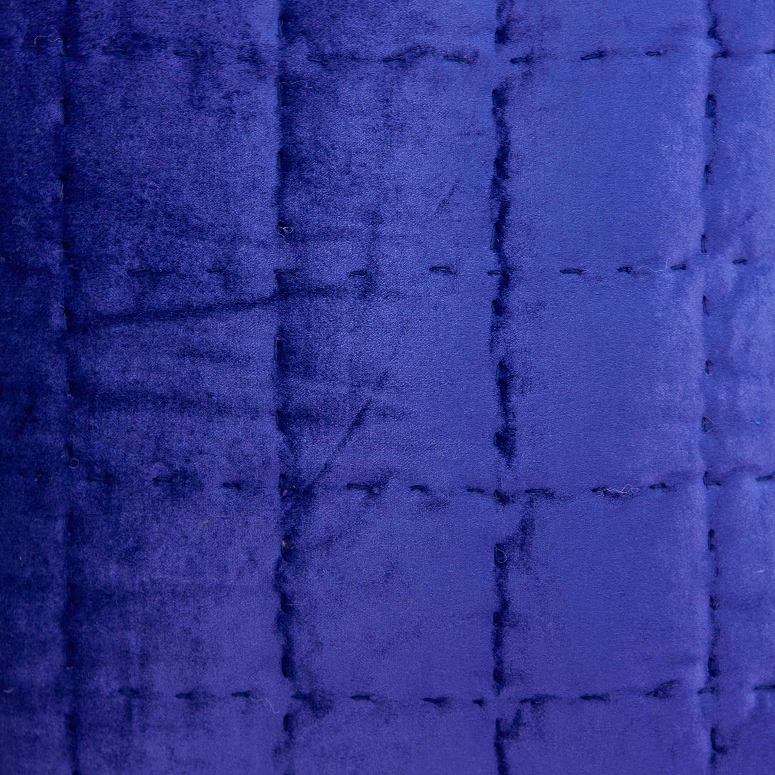 HomeRoots Decor 20' x 7' x 20' Royal Blue Solid Quilted Pillow Cover with Down Insert