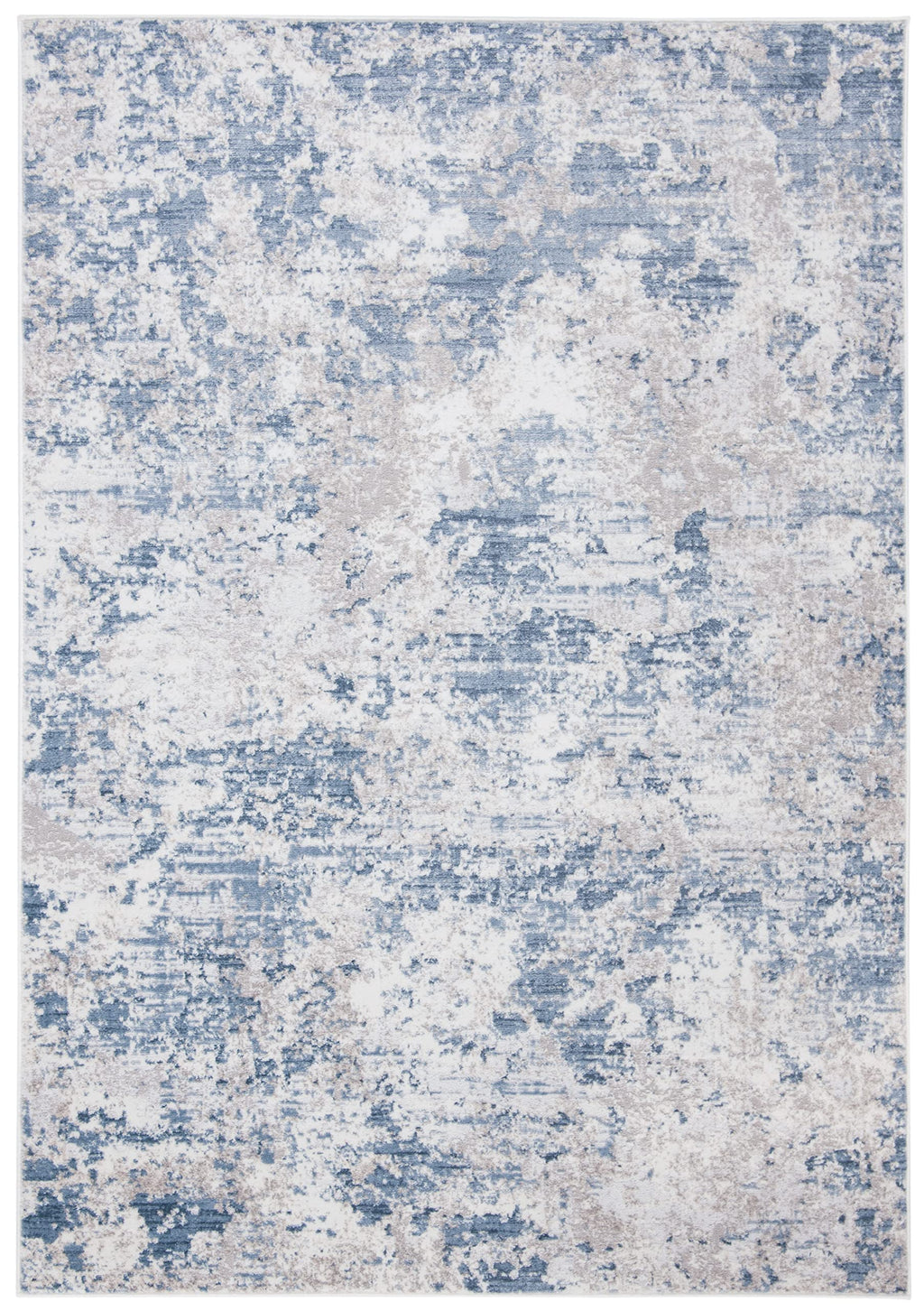 Safavieh Amelia Collection Area Rug - 5'3'' X 7'6'', Grey & Blue, Modern Abstract Design, Non-Shedding & Easy Care, Ideal For Hi