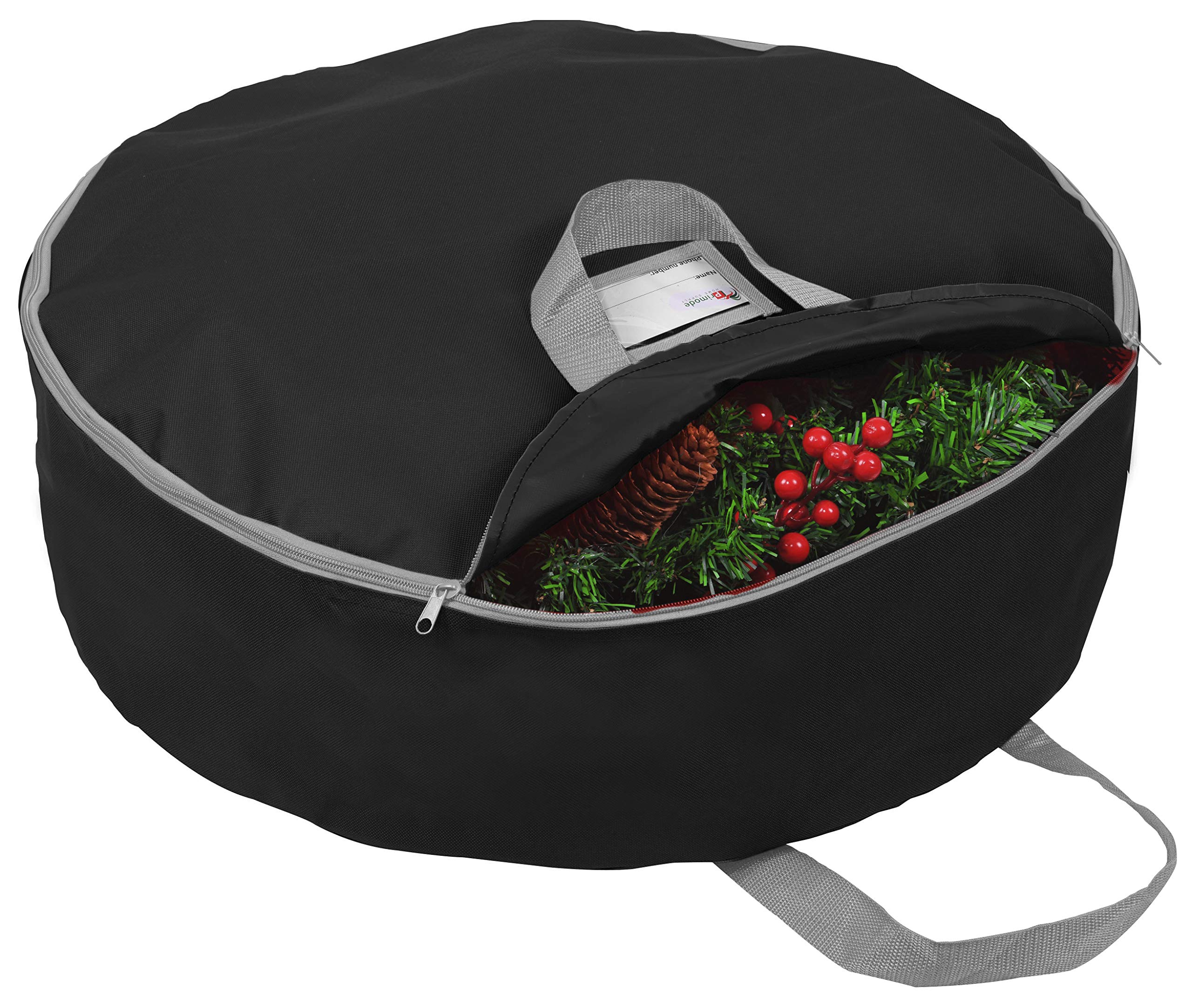 Primode Christmas Wreath Storage Bag 48 - Handles Made Of Durable 600D Oxford Polyester Material Storage Bag Extra Large 48    H