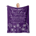 Xutapy 70Th Birthday Gifts For Women Blanket 60'X50', 70Th Birthday Decorations, Best Gift For 70 Year Old Woman, Happy 1954 B