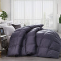 Luxurious Heavy Goose Down Feather Comforter King Size Duvet Insert, Classic Gray, Premium Baffle Box, 1200 Thread Count 100% Eg