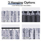 Patterned Living Room Curtains Drapes 108 Inch Long 2 Panels,Extra Long 50% Blackout Black Out Light Filtering Back Tab Boho Print Pattern 9Ft Length Ceiling Curtains For Tall Window,Navy Blue