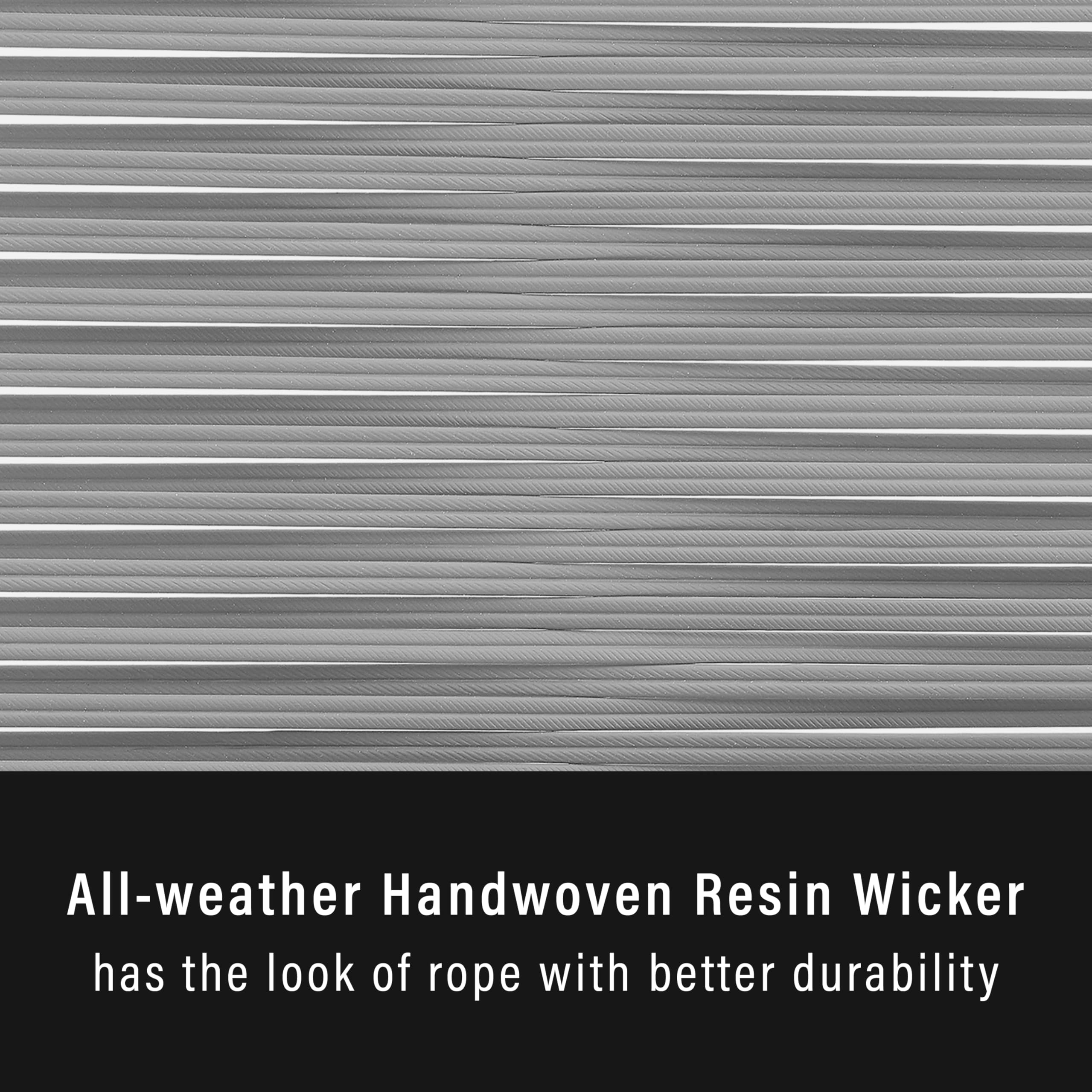 Crosley Furniture Fenton 5-Piece Wicker Outdoor Dining Set for 4, Patio Table and Chairs for Backyard, Deck, Matte Black with Gray Cushions