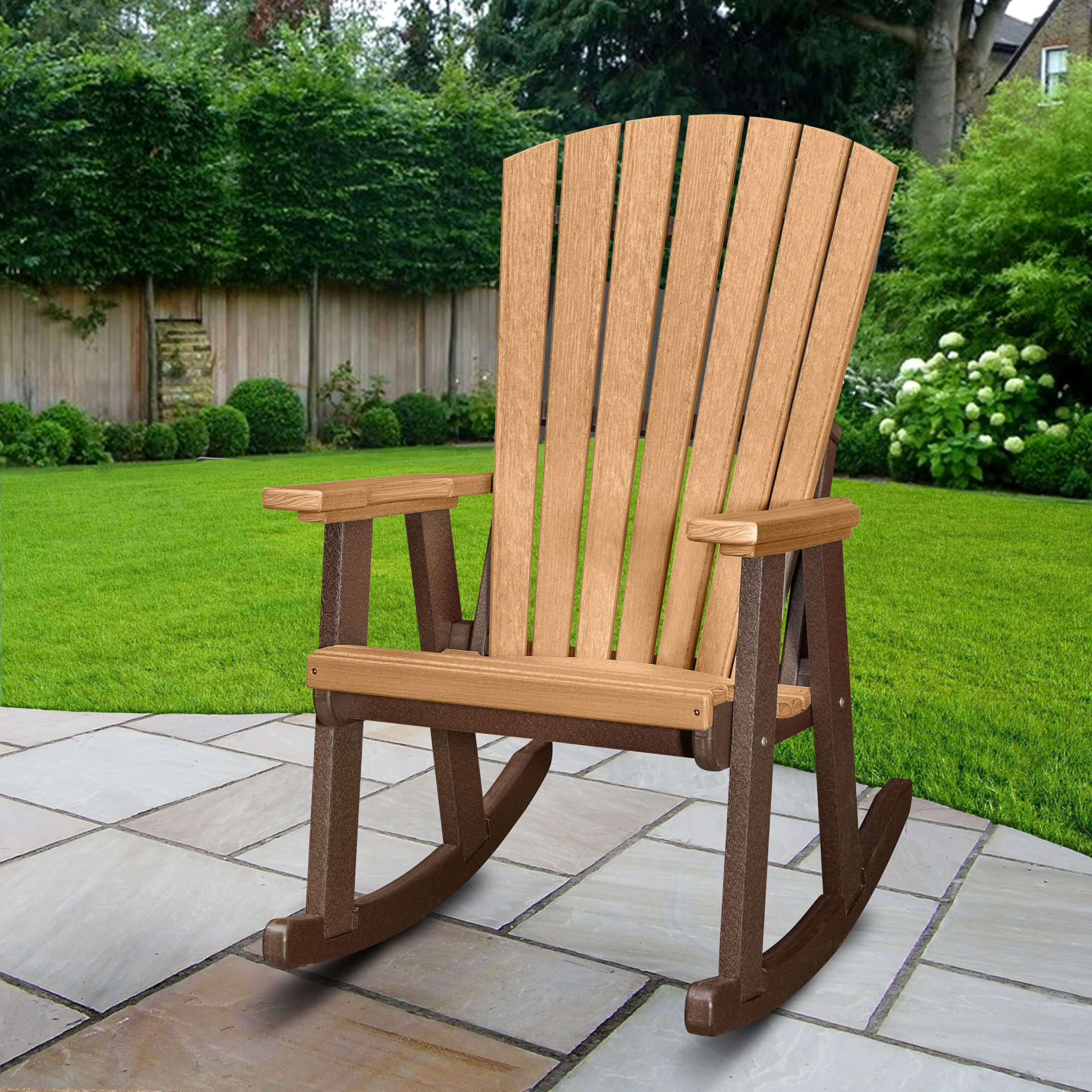 American Furniture Classics Rocking Chair, Cedar and Tudor Brown