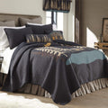 Donna Sharp Full/Queen Bedding Set - 3 Piece - Moonlit Cabin Cotton Lodge Quilt Set With Full/Queen Quilt And Two Standard Pillo