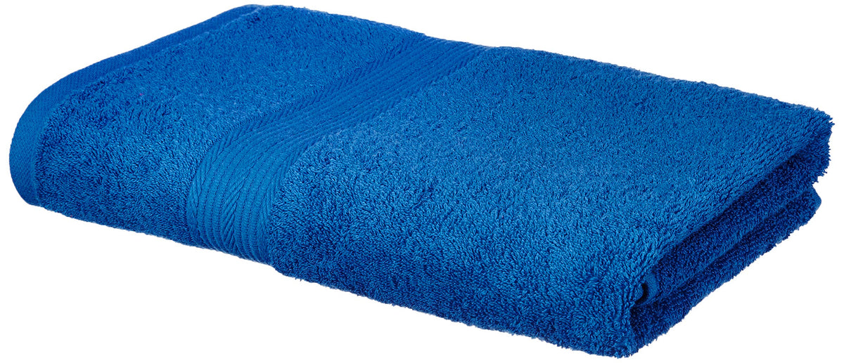 Amazon Brand  Solimo 100% Cotton Bath Towel, 500 GSM (Iris Blue)