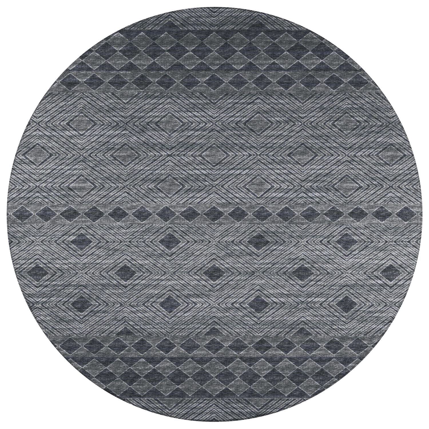 Sedona Sn1 Black Transitional Rug Round 10' X 10'