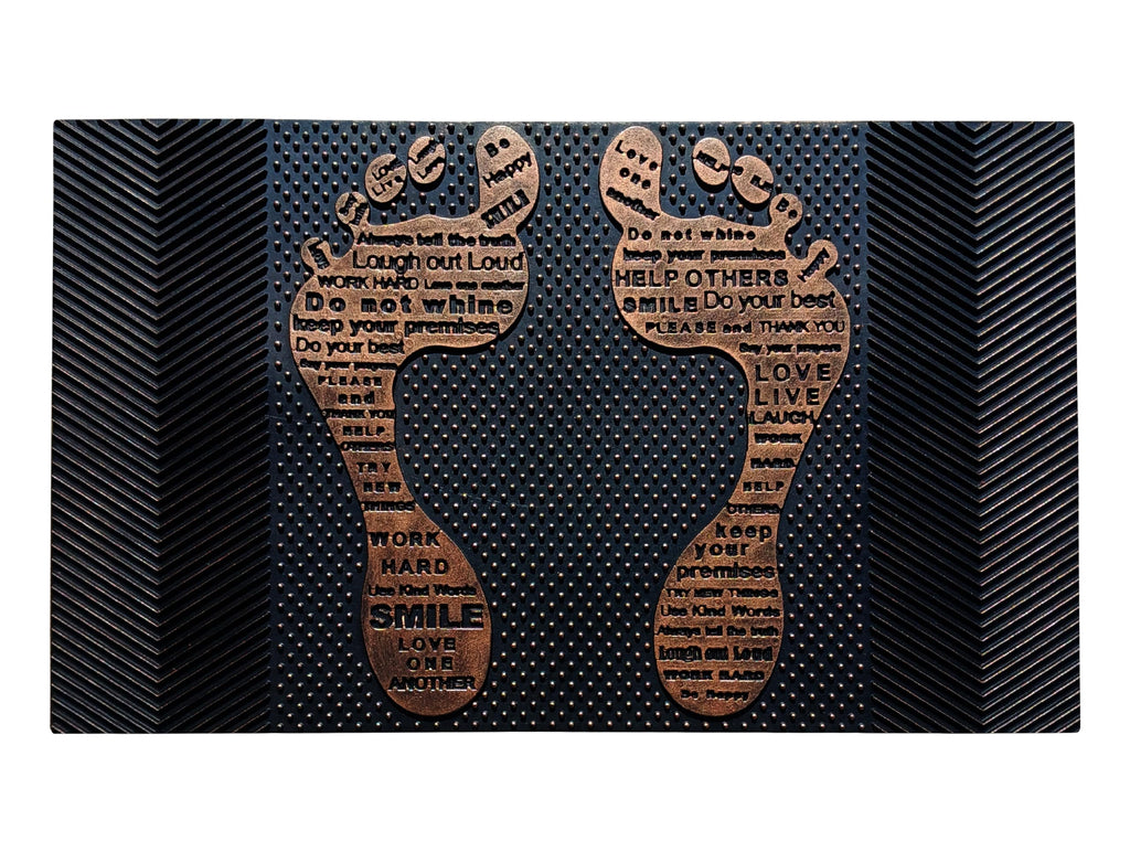 A1 Home Collections A1Hc Rubber Pin Welcome Door Mats 18'X30' For Outdoor Entrance, Fun Designed Doormat, Welcome Mats For Fro
