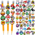 Wdahdhp Easter Pencil Clips For Kids, 50Pcs Different Pencil Clips Topper, Cute Pencil Charms For Kids Students School Gifts Cla