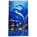 allgala Oversize 40x70 Microfiber Beach Towel, Dolphin-BT81107