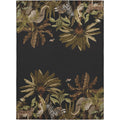 Dalyn Rugs Tropics Tc8 Black 3' X 5' Indoor Outdoor Area Rug, Easy Clean, Machine Washable, Non Shedding, Bedroom, Living Room, Dining Room, Kitchen, Patio Rug