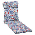 Arden Selections Outdoor Chaise Cushion, 21 X 72, Water Repellent, Fade Resistant 21 X 72, Clark Blue