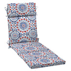 Arden Selections Outdoor Chaise Cushion, 21 X 72, Water Repellent, Fade Resistant 21 X 72, Clark Blue