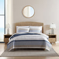 Nautica - King Quilt Set, Cotton Reversible Bedding With Matching Shams, Home Decor For All Seasons (Galewood Blue, King)