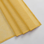 Donren Amber Yellow Sheer Curtains Sheer Curtains Scarf Home Decoration - Semi Voile Scarf Valance For Wedding (1 Pack,W 52 X L