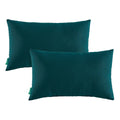 Yoozeku Indoor Outdoor Lumbar Pillows,Waterproof Outdoor Pillows Set Of 2 For Patio Furniture,12  20 Inch,Dark Green