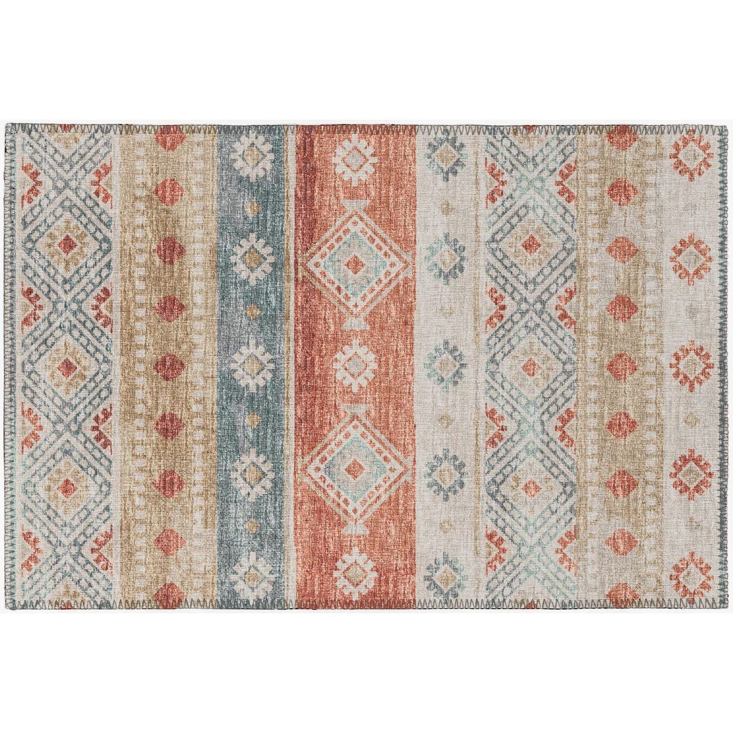 Sedona Sn12 Orange Transitional Rug Rectangle 10' X 14'