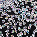DomeStar 550PCS Bright Clear Vase Fillers, Acrylic Fake Crushed Ice Rocks Fish Tank Vase Centerpiece Party Table Scatter Props D