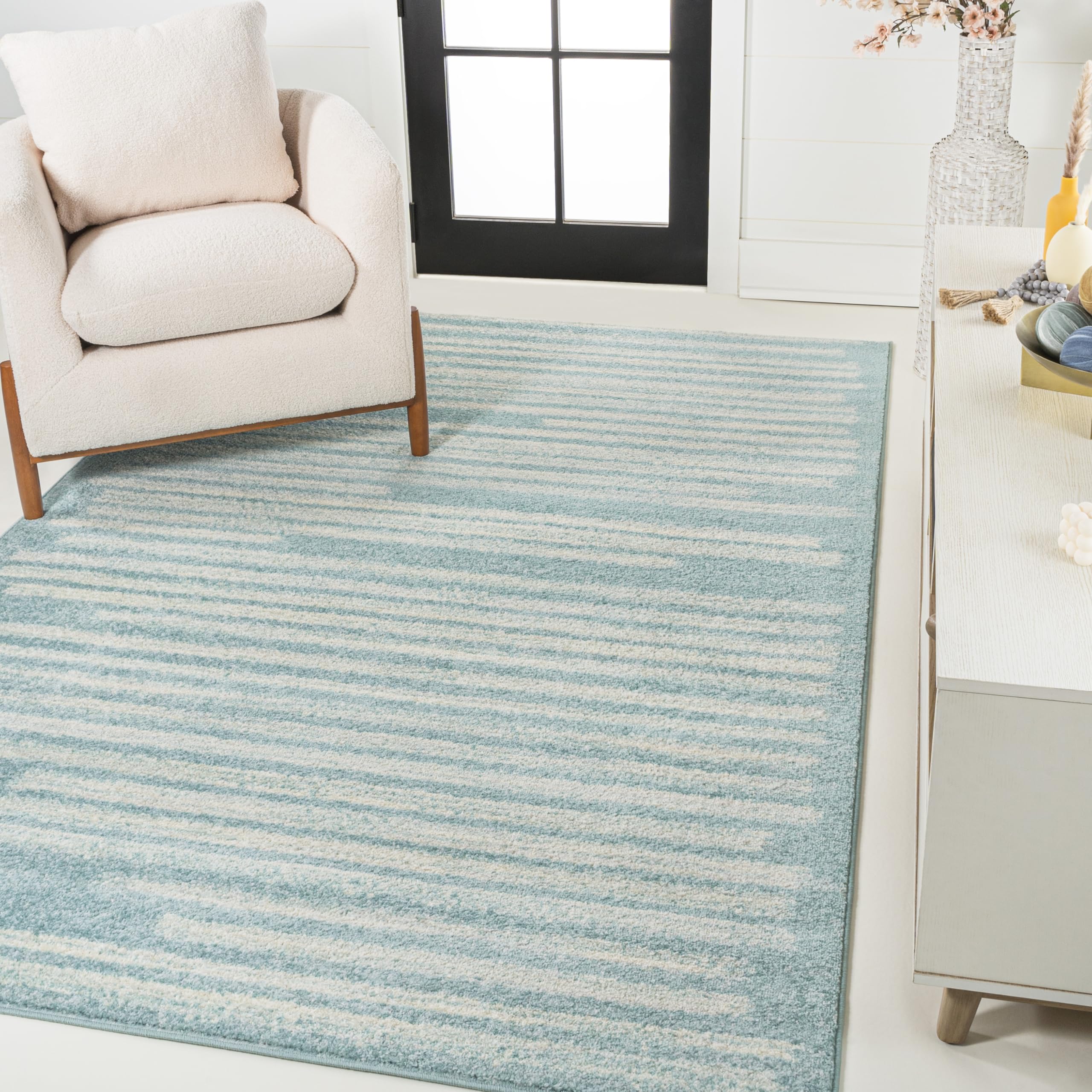 JONATHAN Y MOH207D-4 Khalil Modern Berber Stripe Area Rug, Contemporary, Bohemian, Scandinavian, Minimalistic, Rustic for Living