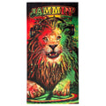 Rasta Lion Beach Towel 30 x 60 inch 100% Cotton Jammin Rastafari and Dreadlocks