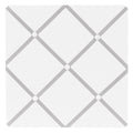 White and Gray Hotel Fabric Memory/Memo Photo Bulletin Board by Sweet Jojo Designs