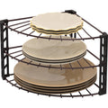 Simple Houseware 3-Tier Counter Corner Shelf Organizer, Bronze