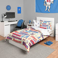 Foco Tennessee Titans Nfl Retro Bed In A Bag Comforter Bedding 5 Piece Twin Set