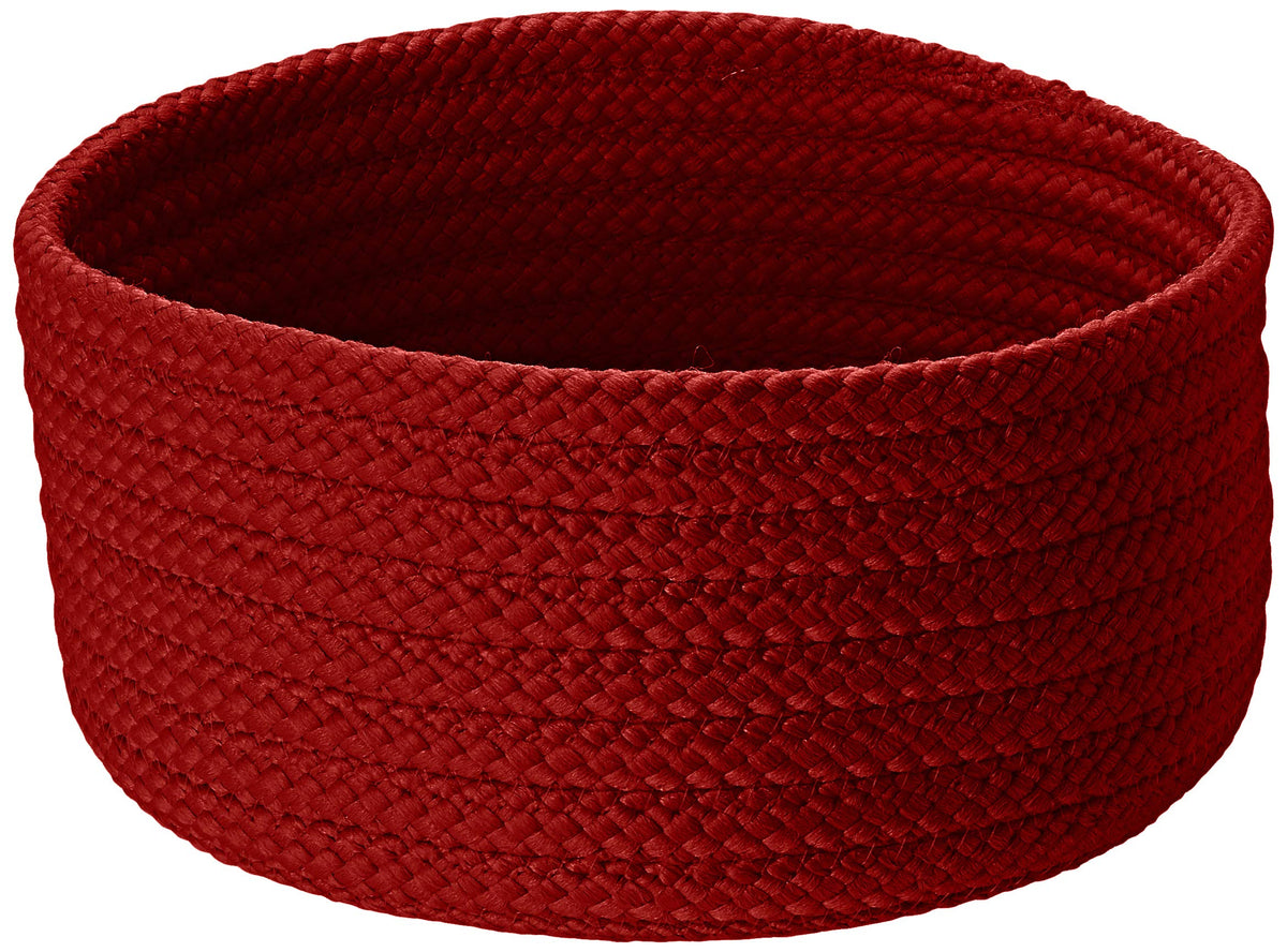 Storage Basics Decorative Basket, 12”X12”X6”, Sangria