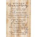 DEXSA with Each AnniversaryNew Horizons Wood Plaque with Easel | Made in the USA