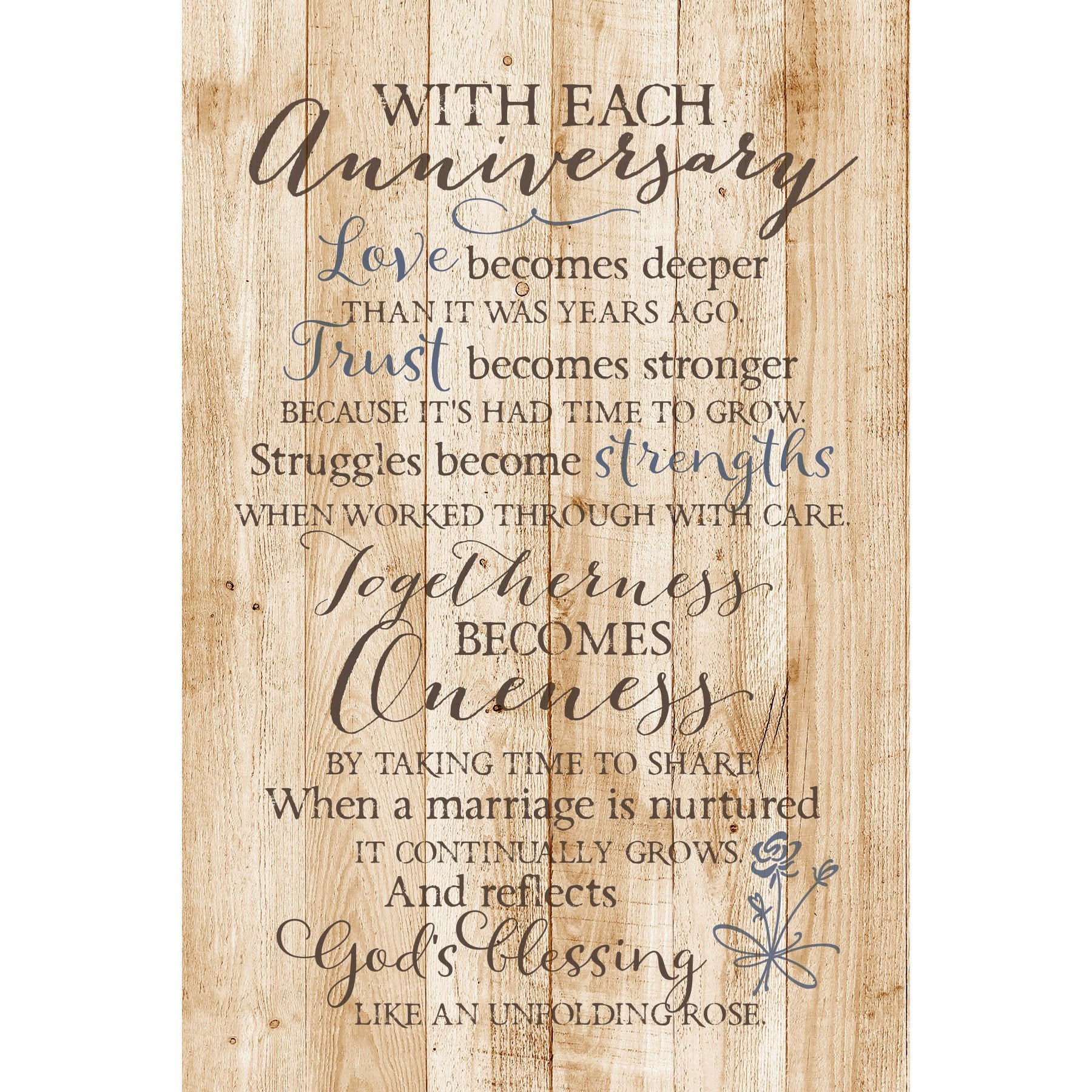 DEXSA with Each AnniversaryNew Horizons Wood Plaque with Easel | Made in the USA