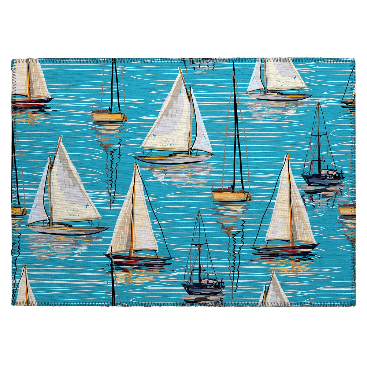 Dalyn Rugs Harbor Ha8 Teal Washable 2'6&quot; X 3'10&quot; Indoor Outdoor Area Rug, Easy Clean, Machine Washable, Non Shedding, Bedroom, Living Room, Dining Room, Kitchen, Patio Rug